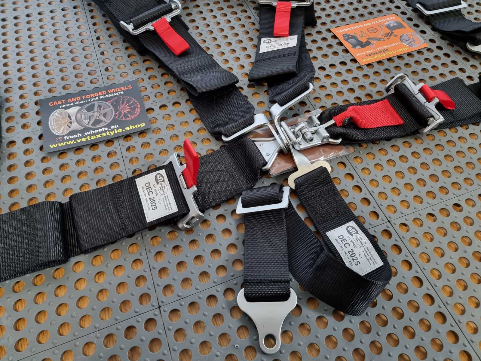 SFI seats safety belts 4 5 point (in stock) - Image 2