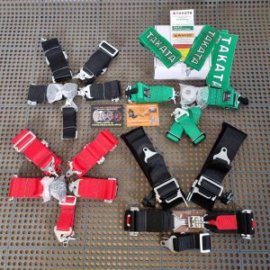 4 6 point 3″ safety belts TAKATA (in stock)