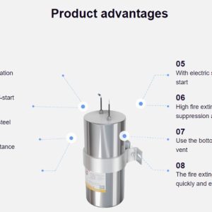 Automatic aerosol fire extinguisher